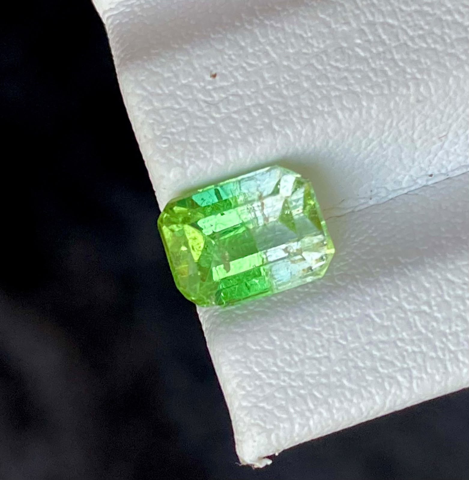 2.5 carat Rare Bicolor Tourmaline Losse Gemstone Afghanistan. Cushion Cut..