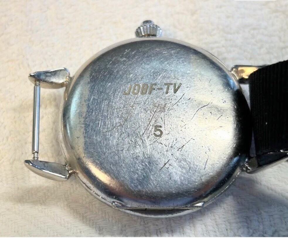 Antique Excelsior Park Chronograph Watch Black Dial – 17JL Swiss Made 1920-1930s