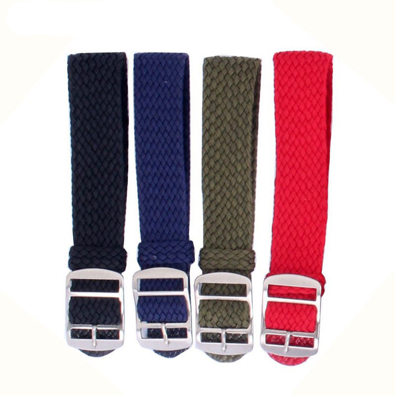 1 Piece Perlon Watch Strap Band Woven Nylon 14mm 16mm 18mm 20mm 22mm 13 Colors