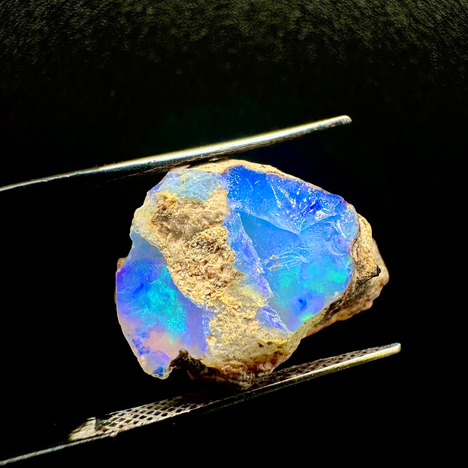 13 CTS Natural Ethiopian Opal Rough, Crystal Raw Welo Fire Opal Rough Gemstone