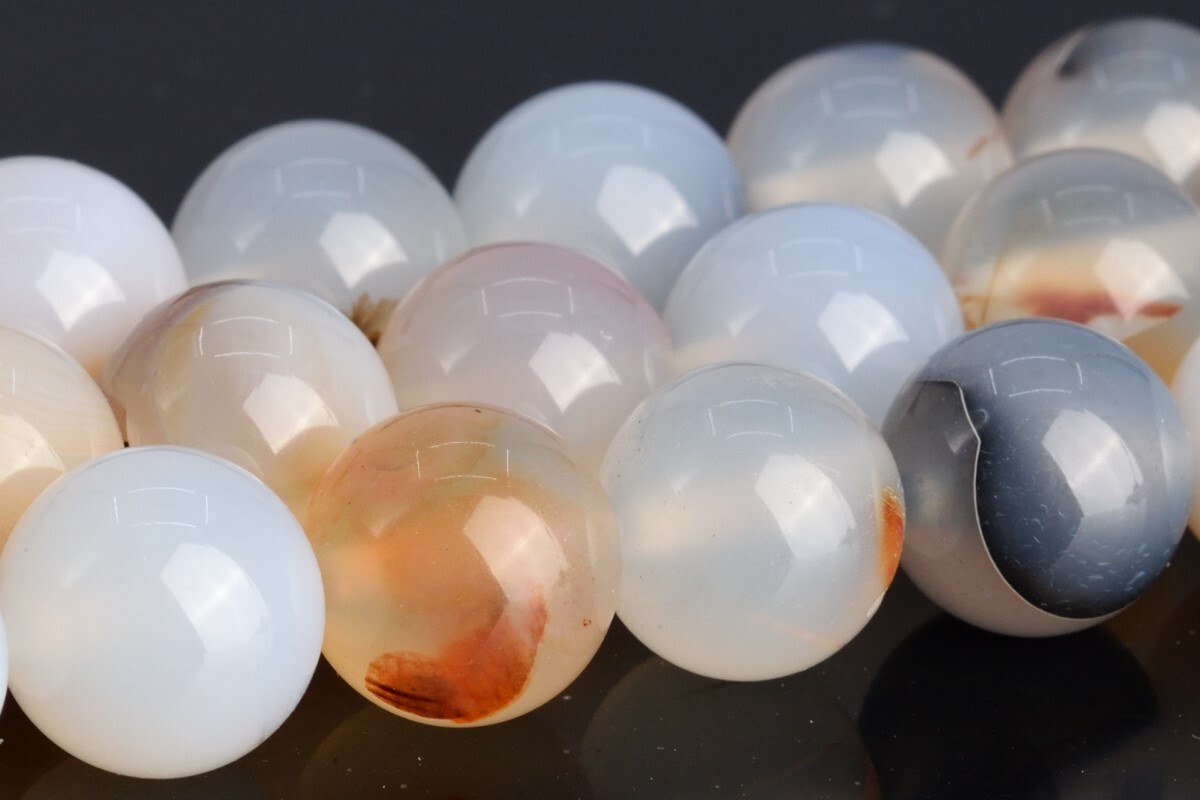 Natural Multicolor Dendritic Agate Beads Grade AAA Round Loose Beads 6/8/10MM