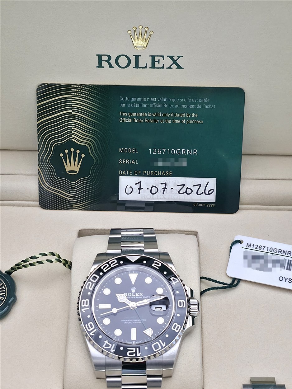NEW July 7, 2026 Rolex GMT-Master II 126710GRNR Bruce Wayne Oyster Bracelet