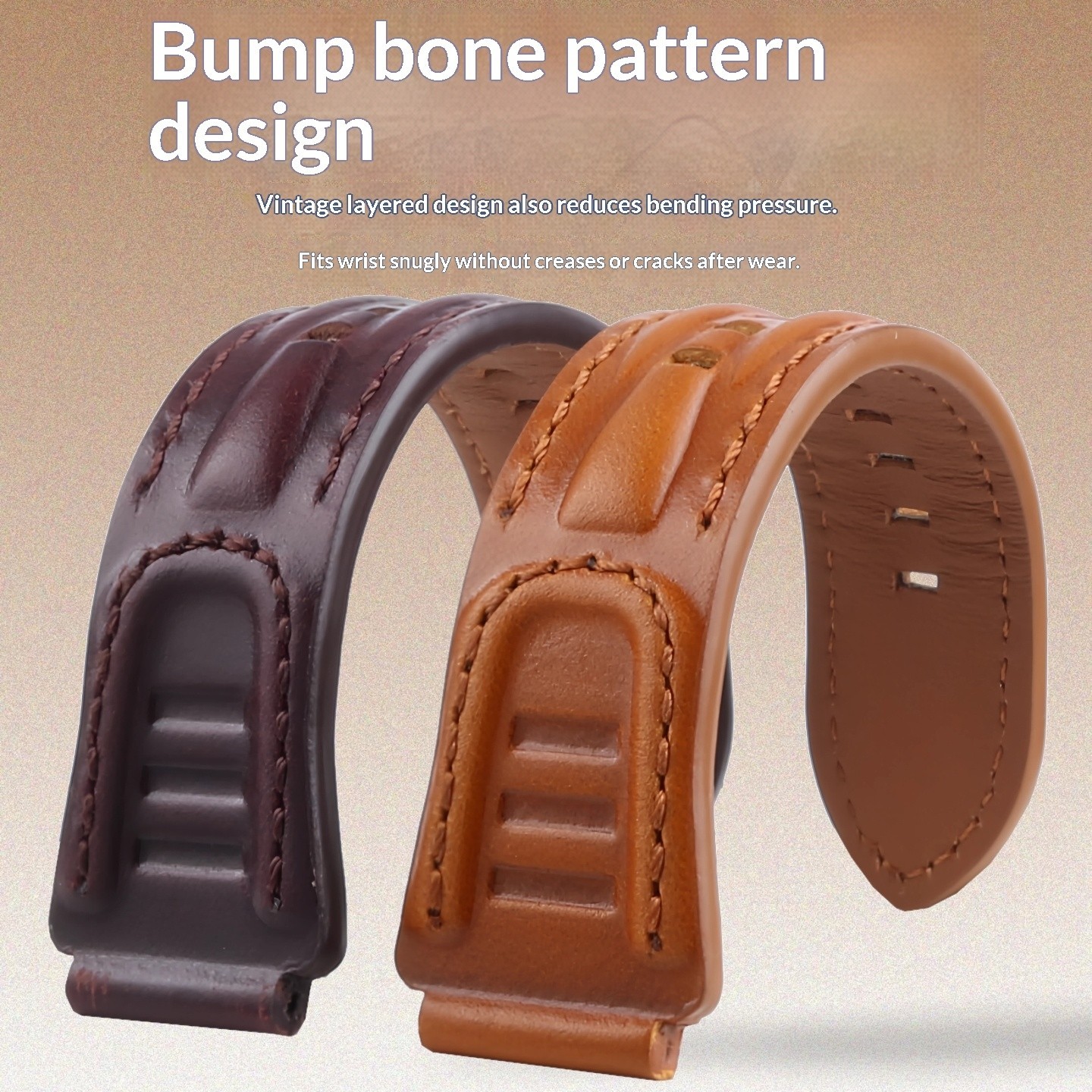 For Casio 3299 AE-1200WH AE1300 1200 WS1600 Retro Cowhide Leather Watch Strap