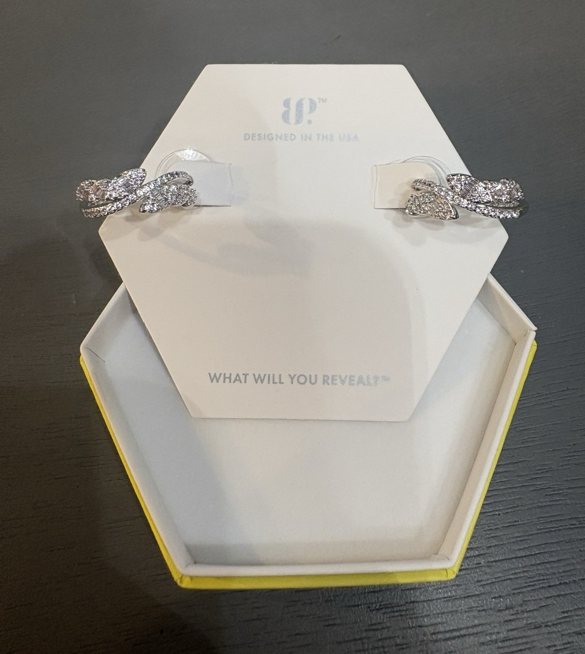ER92310 Butterfly Effect Rhodium Plating
