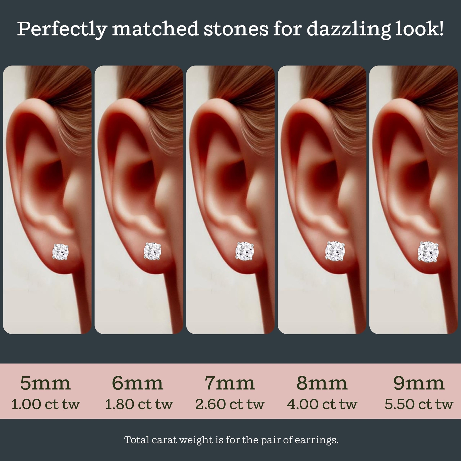 KEZEF Sterling Silver Stud Earrings for Women & Men – 4-Prong Setting Cubic Z…