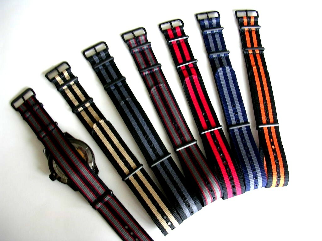 NATO G10 ® Premium Ballistic nylon PVD Military watch band strap Bond IW SUISSE