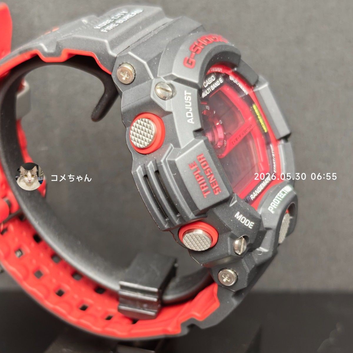 Rare Excellent Casio G SHOCK GW 9400NFST 1AJR Kobe Fire Department