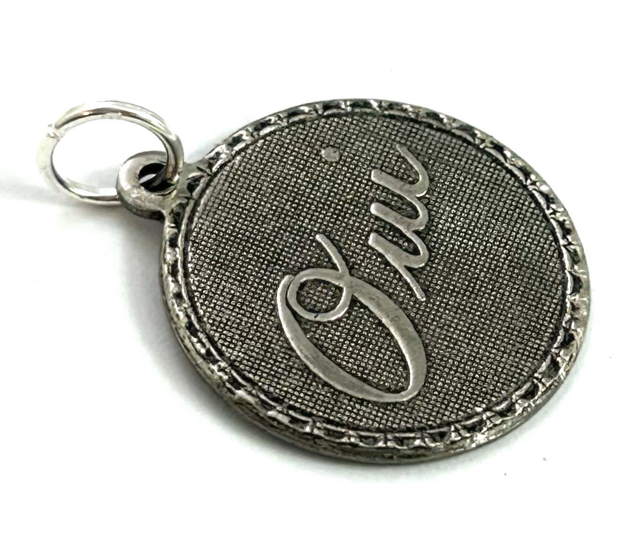 French Charm Necklace Pendant Oui Yes Expression Love Jewelry Silver Plated