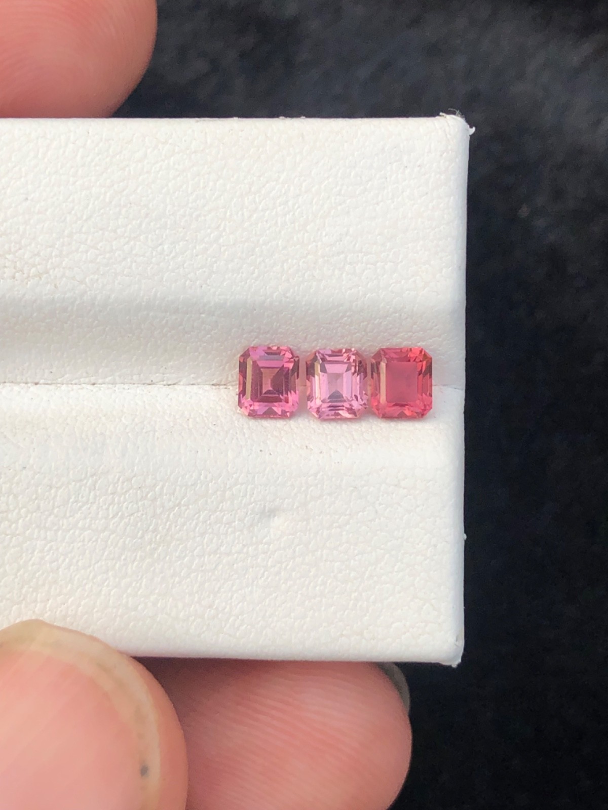 3pcs Natural Light Amber Garnet 1ct Total Afghanistan Loose Gemstone Lot