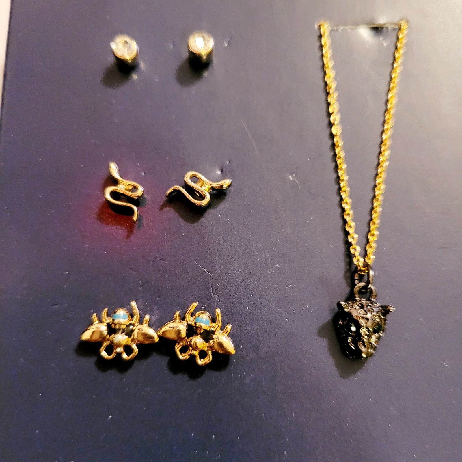 Rachel Roy 7 Days of Adornment Earrings & Necklaces Snake Gift Set $30 New