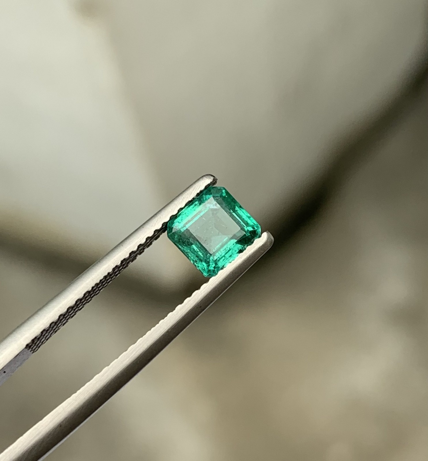 Zambian Emerald Perfect Square Cut 6x6mm Green Loose Gemstone Slightly Included
