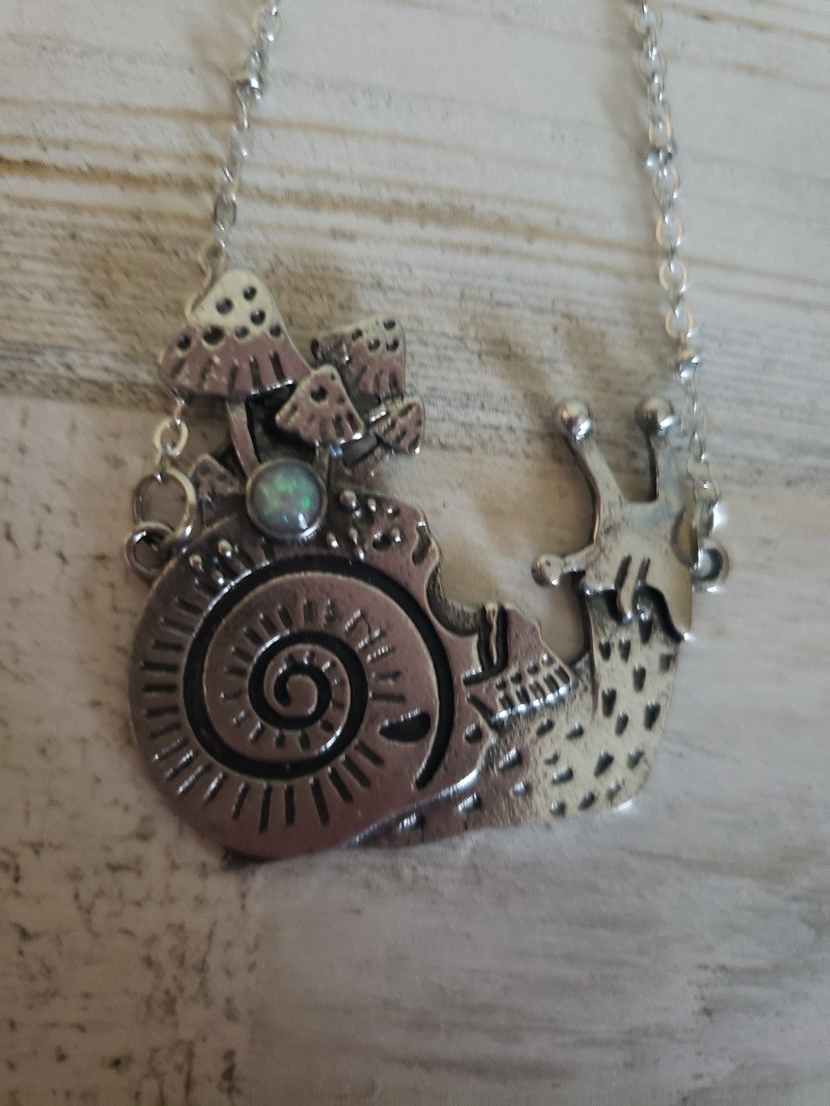 Snail necklace skull mushrooms jewelry pretty cute cool gift hippie fashion love