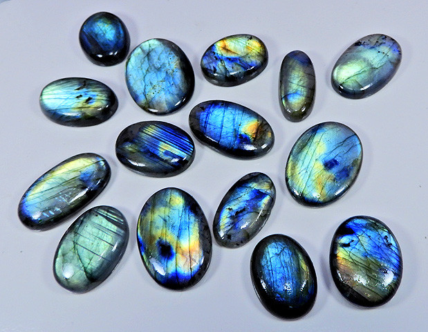 Natural Multi Flash Labradorite loose Cabochon Oval Gemstone Wholesale Lot