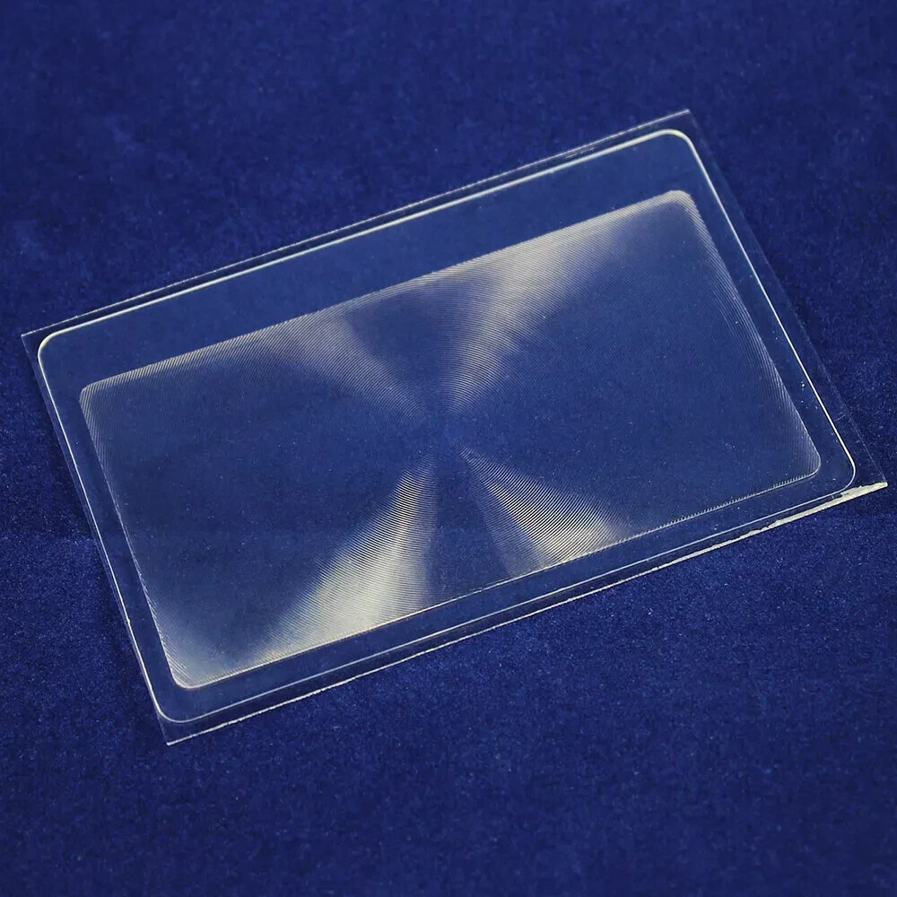 Five 5 Credit Card Size Wallet Pocket Magnifier Magnifying Reading Glass