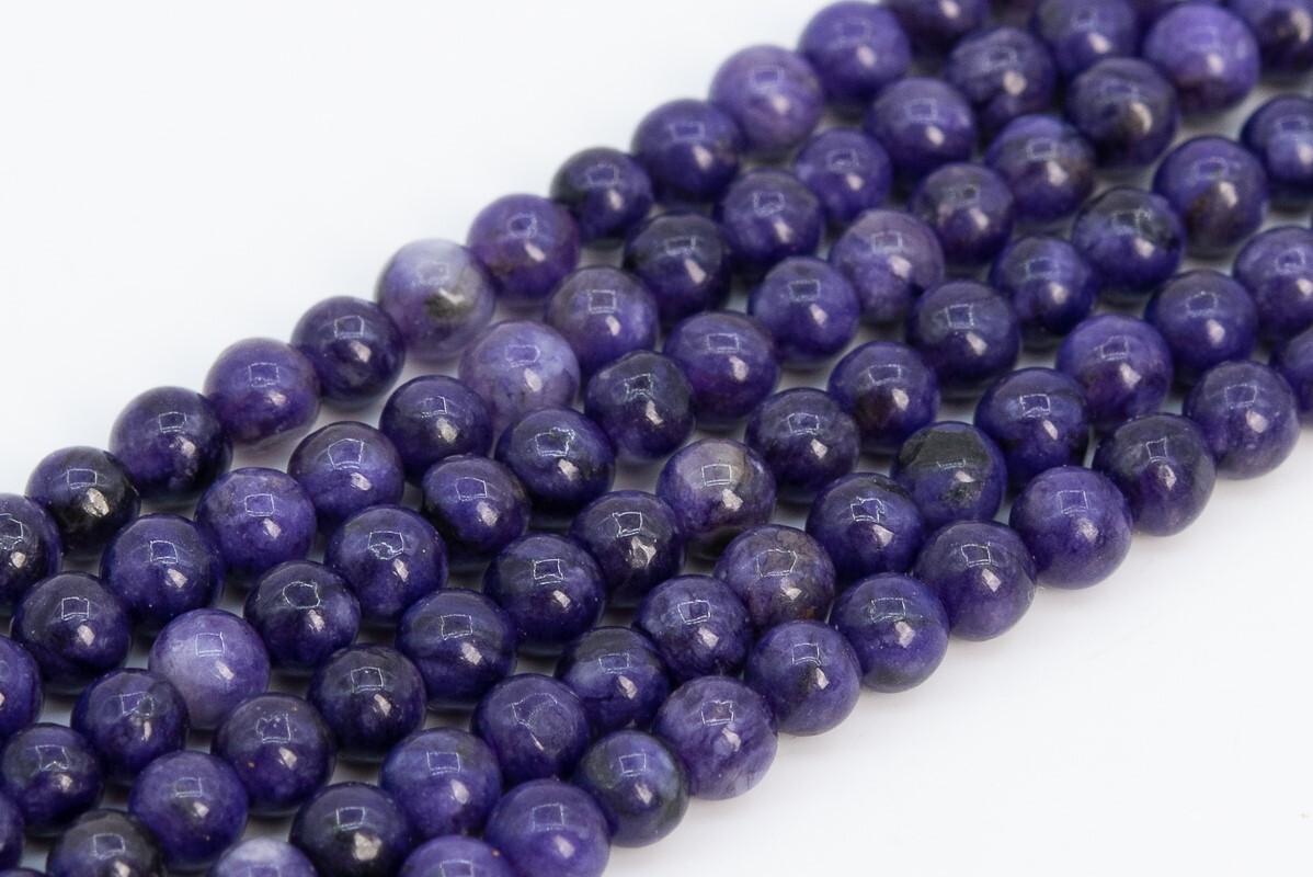 Deep Purple Treated Charoite Beads Grade A Round Gemstone Loose Beads 4/6/8/10MM
