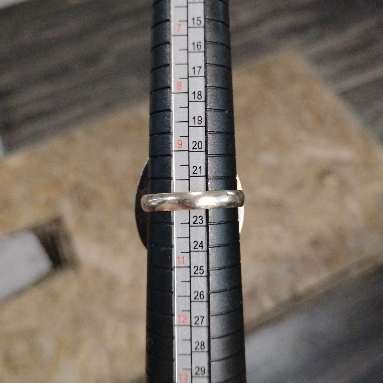 Sterling Silver Copper Color Rhyolite Celestial Ring Size 10
