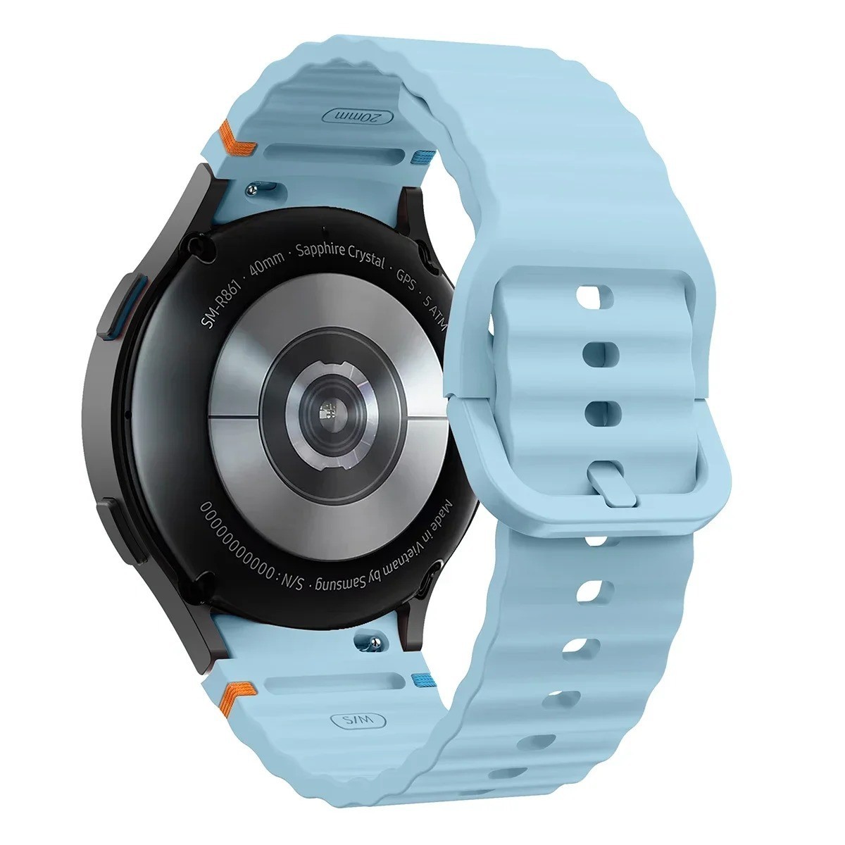 Strap For Samsung Galaxy Watch 7/6/5/4/FE 40/44/47mm Silicone Sport Watch Band,