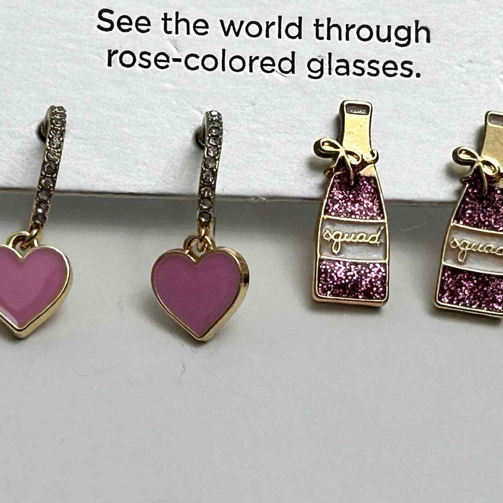 SUGARFIX by BaubleBar ‘Yes Way Rose’ Earring Set Pink/Purple