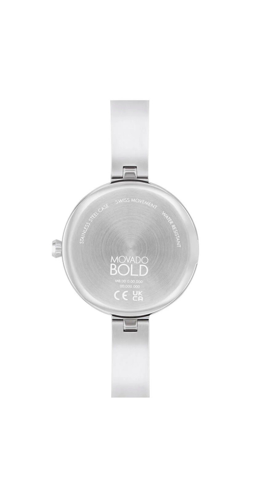 Brand New Movado Trend Women’s Two Tone Stainless Steel Bangle Watch 3601010