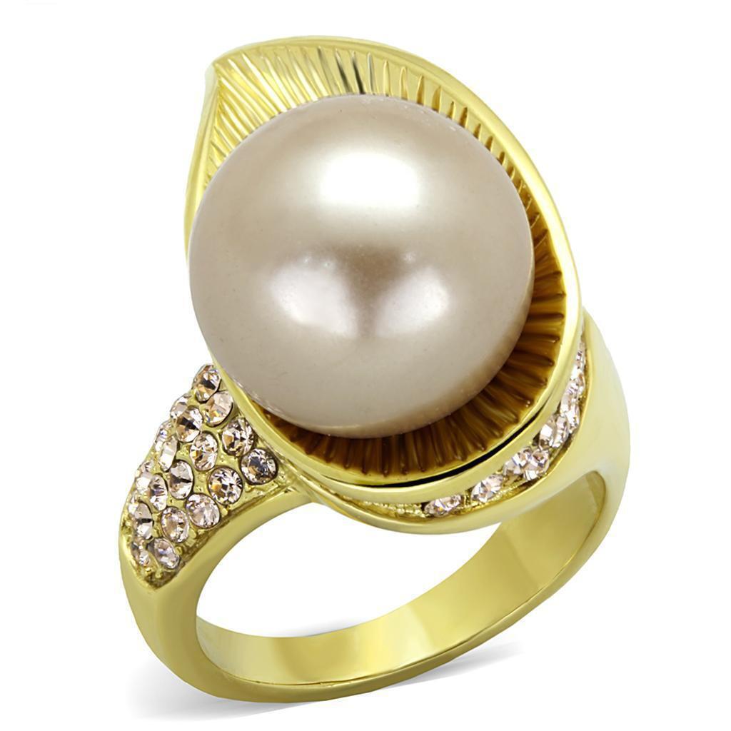 Gold Womens Ring Anillo Para Mujer y Ninos Unisex Kids 316L Stainless Steel Ring