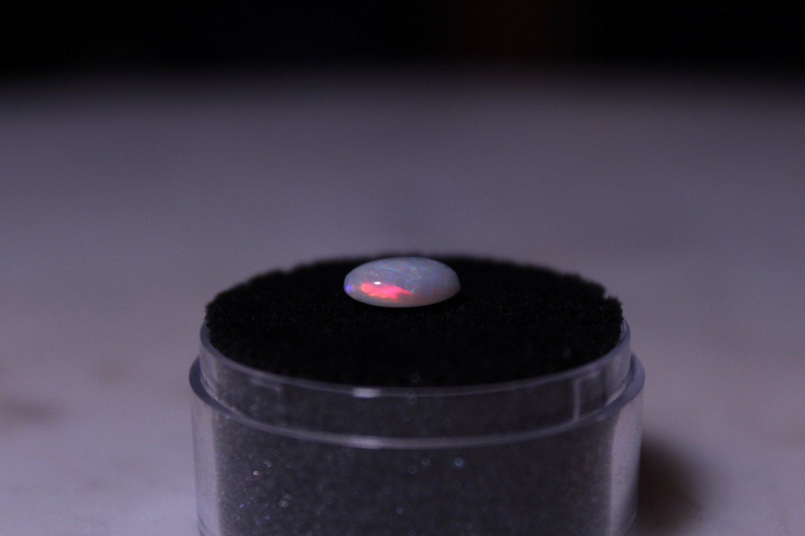 0.8ct solid Australian double-sided light opal, gorgeous reds and more