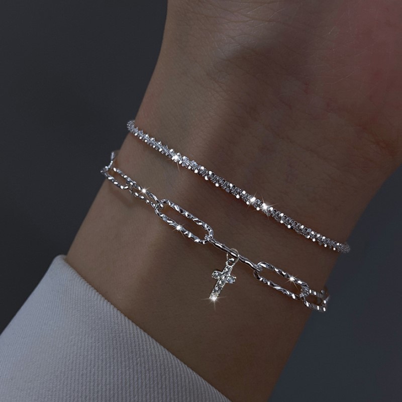 Women’s 925 Sterling Silver Multilayer Snake Chain Foot Ankle Bracelet New USA
