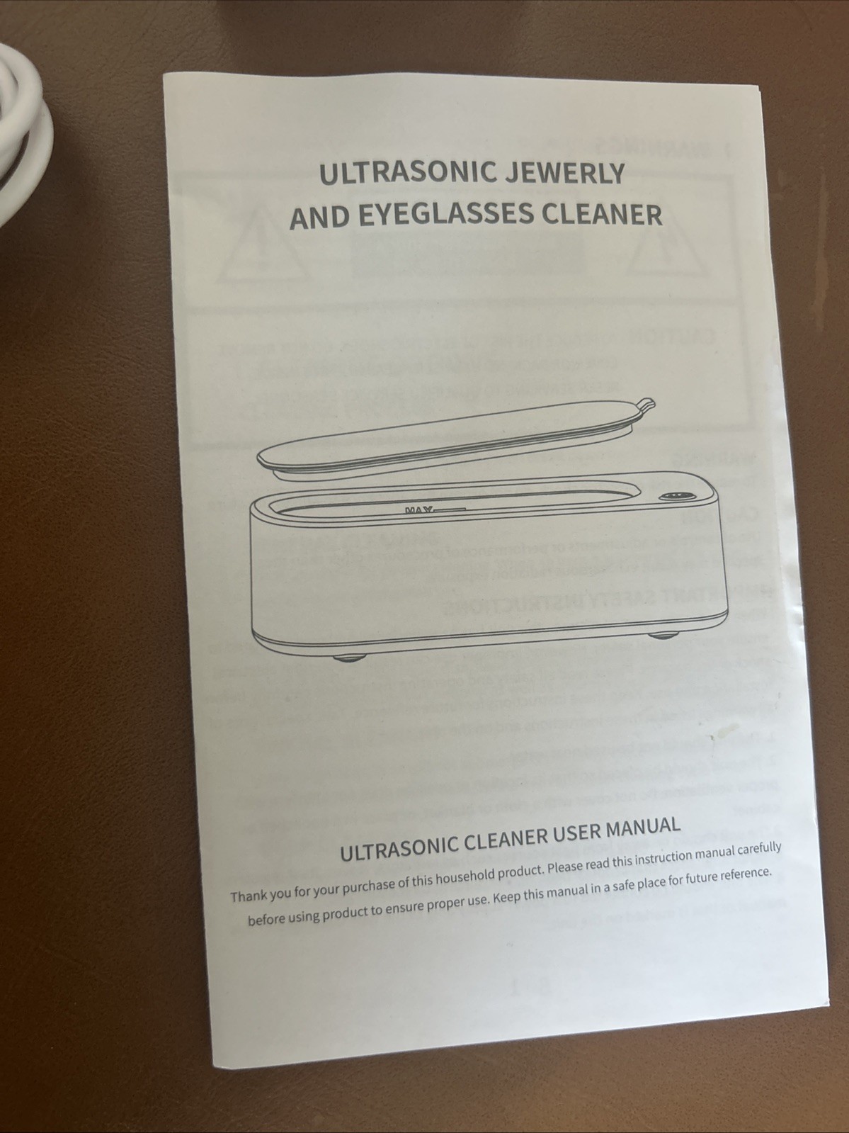 Ultrasonic Jewelry And Eyeglass Cleaner Machine
