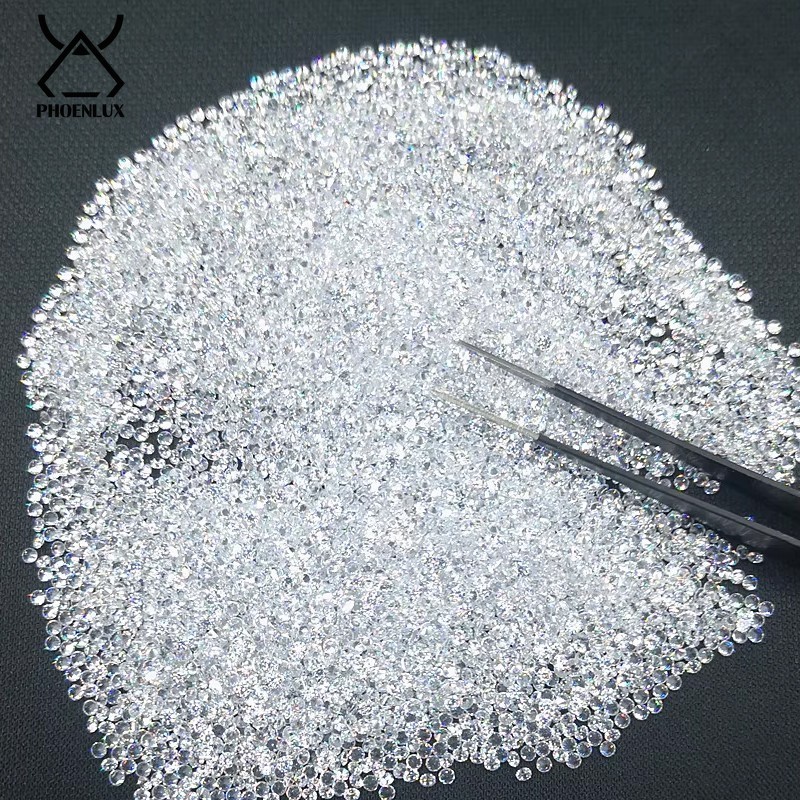 Wholesale Loose Round CZ Stone White Cubic Zirconia Gemstone DIY Jewelry AAAAA