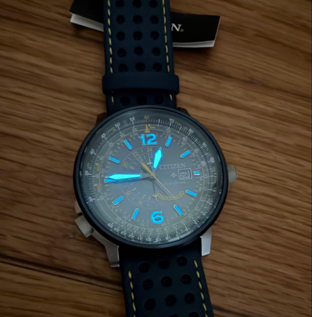 CITIZEN Citizen BJ7007 02L Blue Angels Collaboration Model with Tote Bag JDM