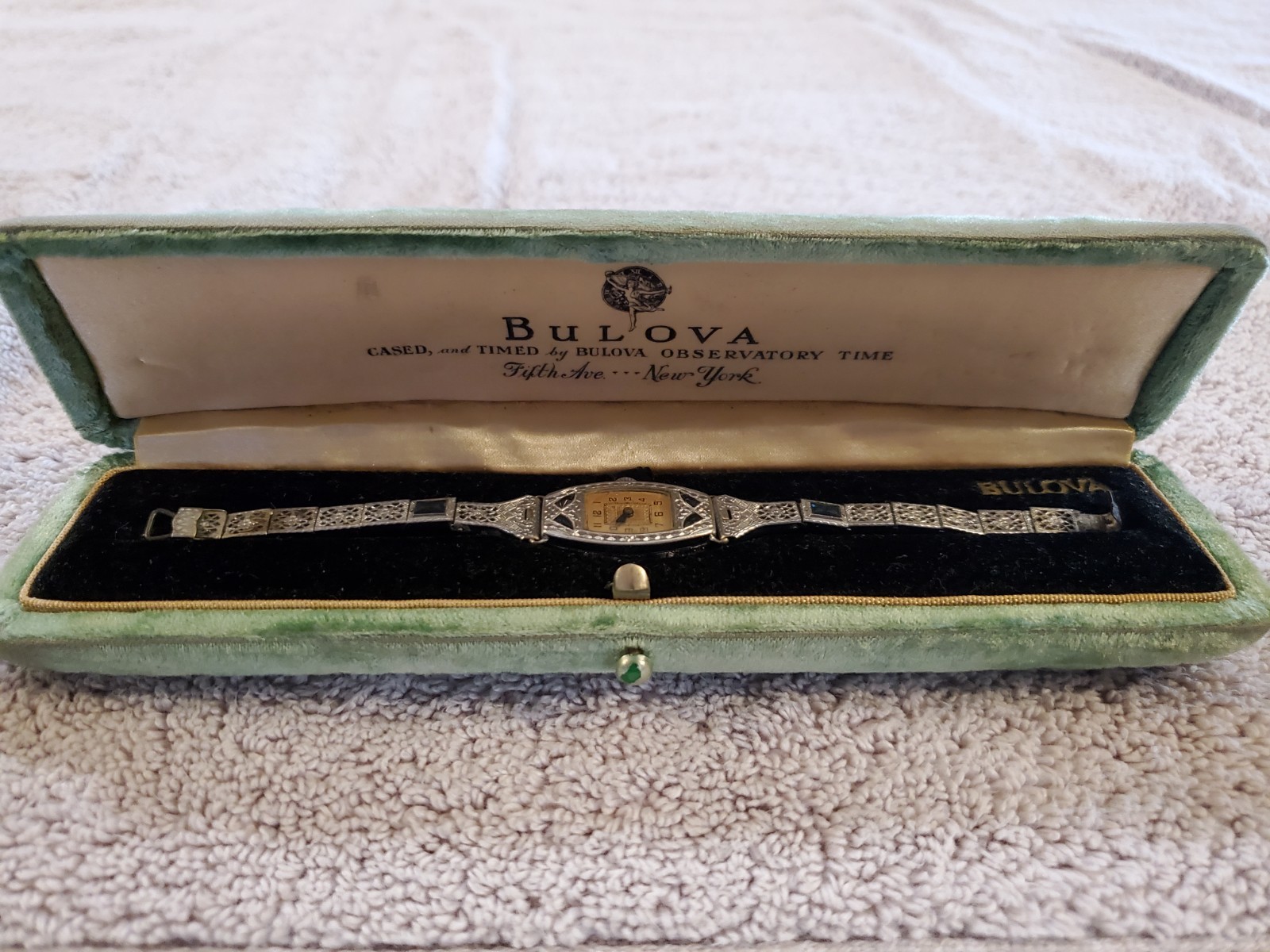 *Bulova Women’ Watch Marked June 10, 1924 W/ 750 Marking *SEE DESCRIPTION