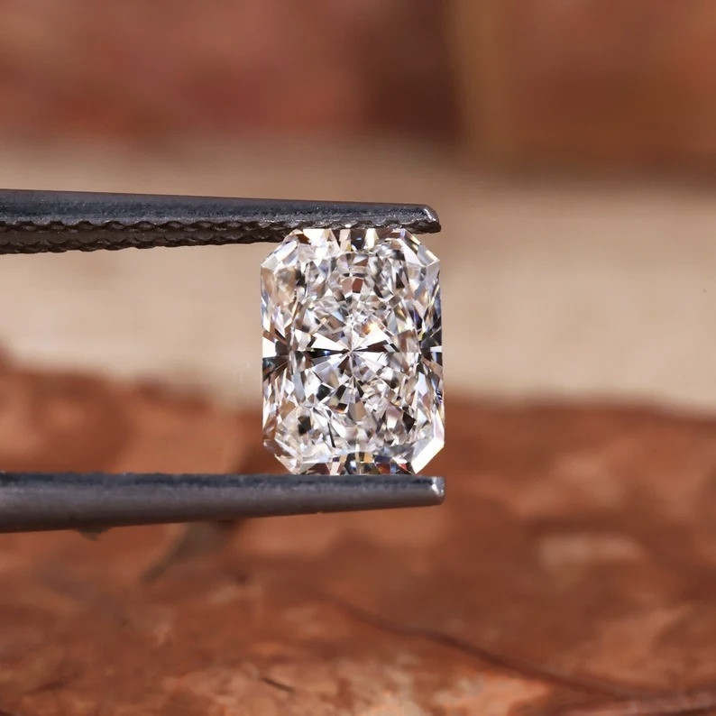Lab Grown CVD Diamond 1.00 Ct Radiant Cut D Color, IF Certified Loose Diamond