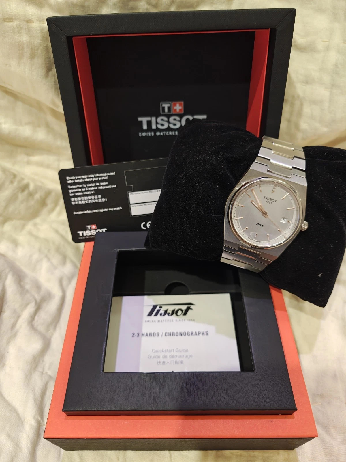 Tissot PRX 40mm Grey/Silver Dial Quartz Men’s calendar Watch T137.410.11.031.00