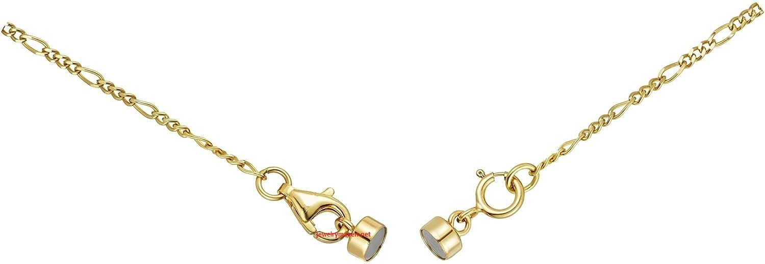 (3) 4.5mm Yellow 14k Gold FILLED MAGNETIC CLASP Extender 5mm spring ring USA
