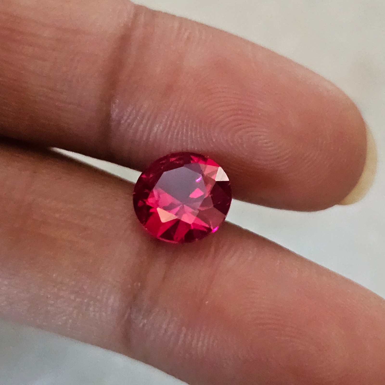 2 pcs 2.95 Ct each Ruby Round Cut Loose Gemstone Red July Birthstone