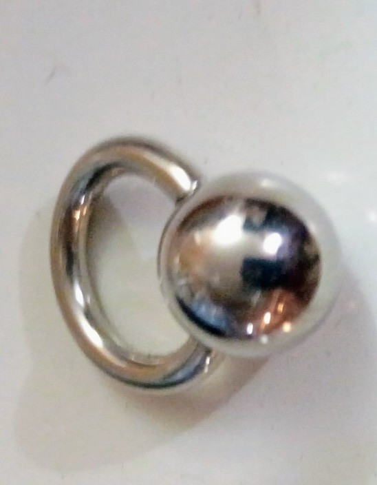Screw Ball Guiche Captive Bead Ring Reverse Prince Albert Public Hafada Sexy