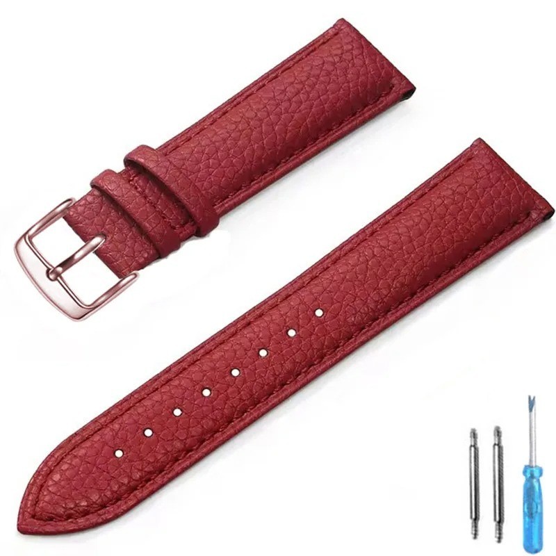 Genuine Leather Watch Band 12mm 14mm 16mm 18mm 20mm 22mm Watch Strap for Man Wom