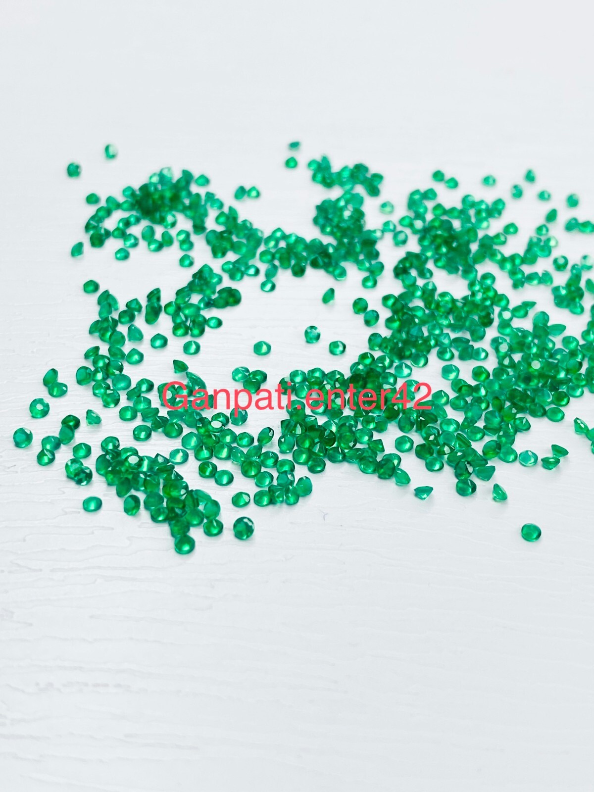 GREEN ONXY FACETED ROUND CUT 1×1 MM 50 PCS LOT CALIBRATED LOOSE GEMSTONE E