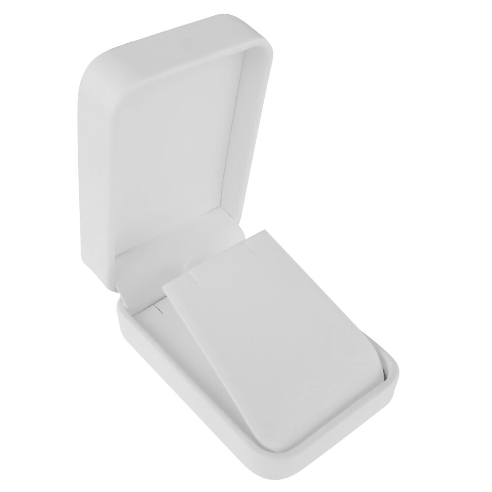 Lot of 12 White Leatherette Jewelry Display Gift Packaging Box 6 Styles & Sizes