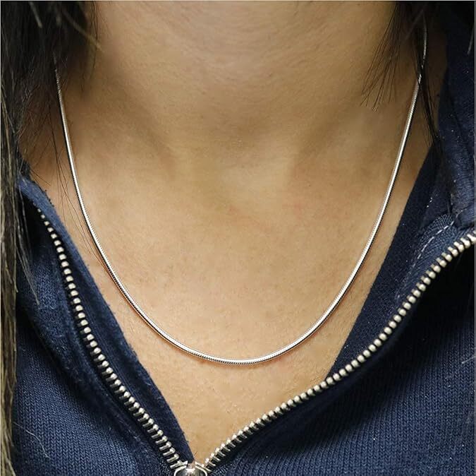 925 Sterling Silver Italian Magic Snake Chain Necklace 16″-24″ for Women Men USA