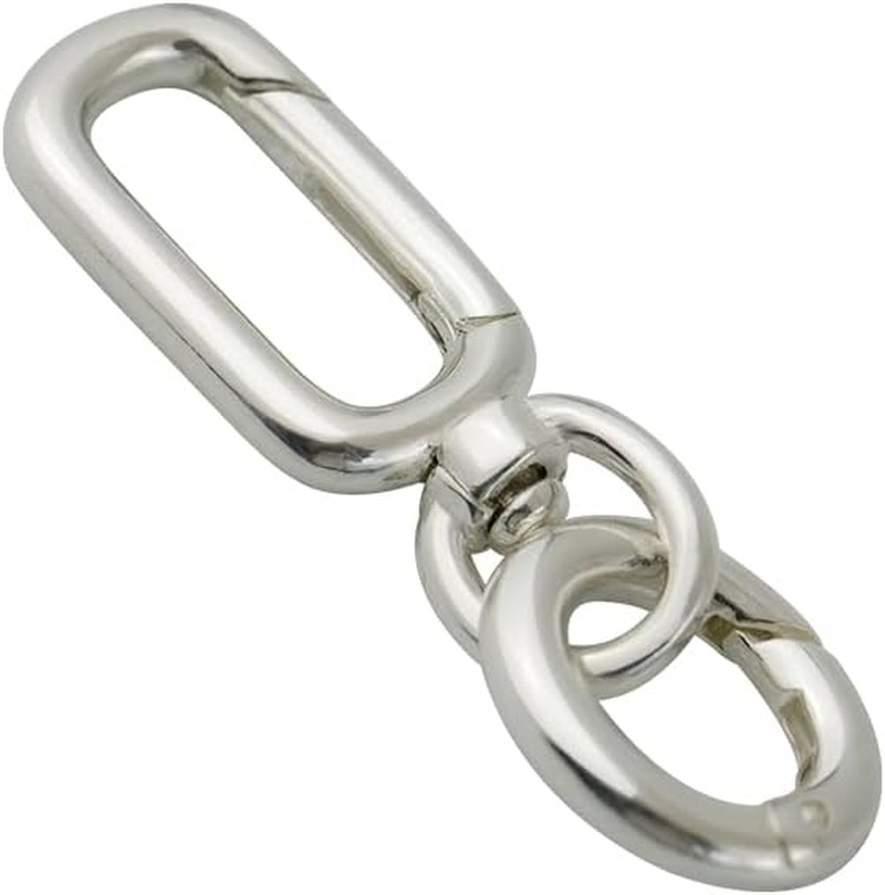 925 Sterling Silver Spring Double Clasp Bracelet Extender Necklace and Closures