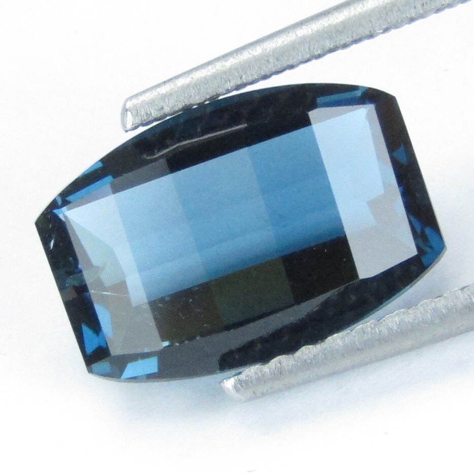 4.22Cts Magnificent Natural London Blue Topaz Fancy Pixel Cut Loose Gemstone
