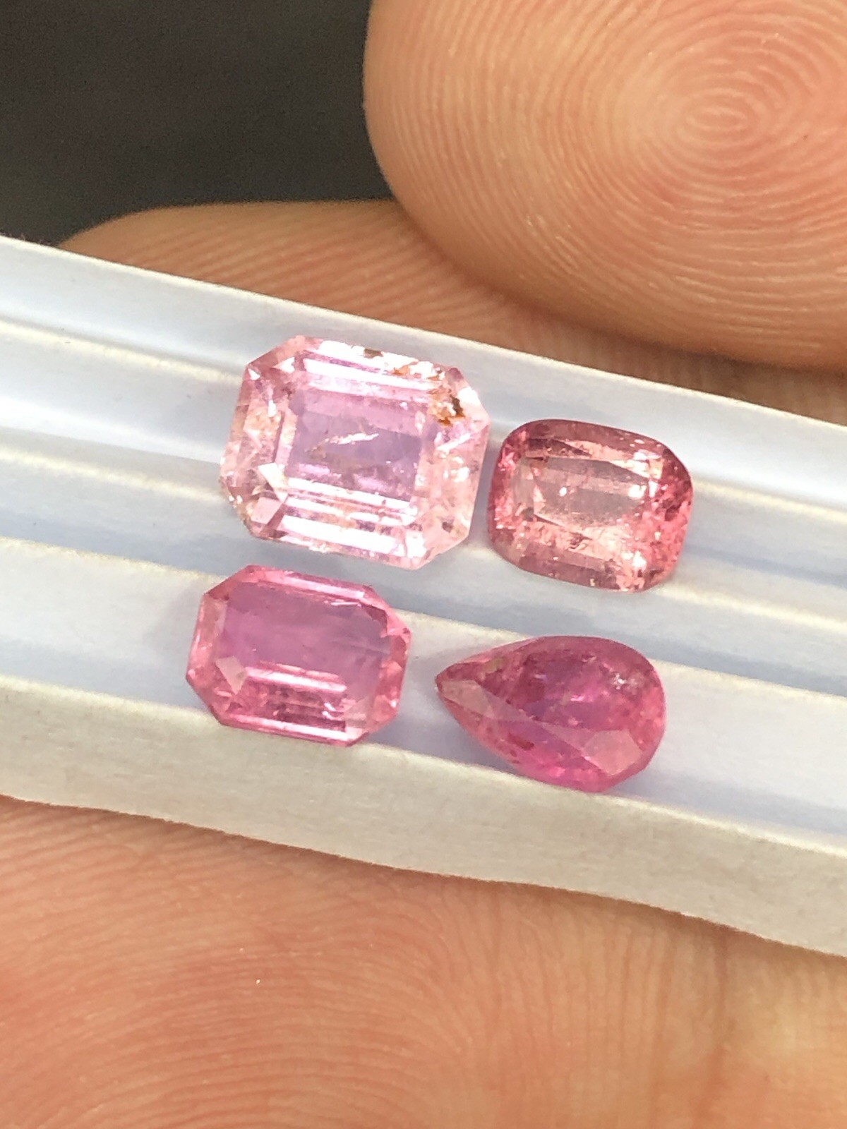 4 Ct Pink Faceted Tourmaline Lot From Afghanistan