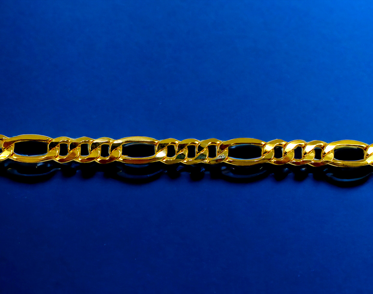 10K Yellow Gold Figaro Necklace Bracelet Chain Italian Real Gold 2mm-8mm 7″-30″