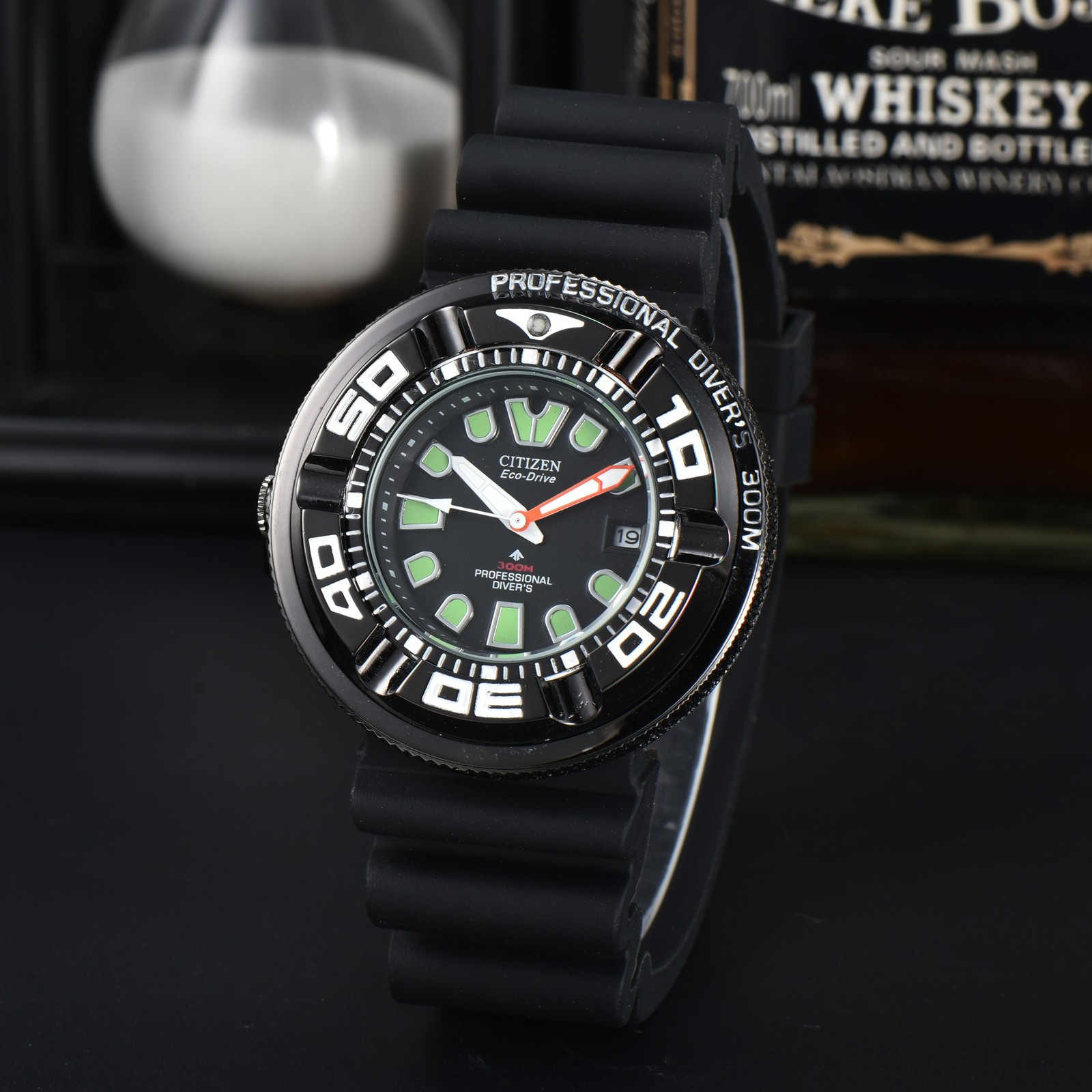 NEW Citizen Promaster Ecozilla Watch Eco-Drive Black Rubber Men Sports Watch