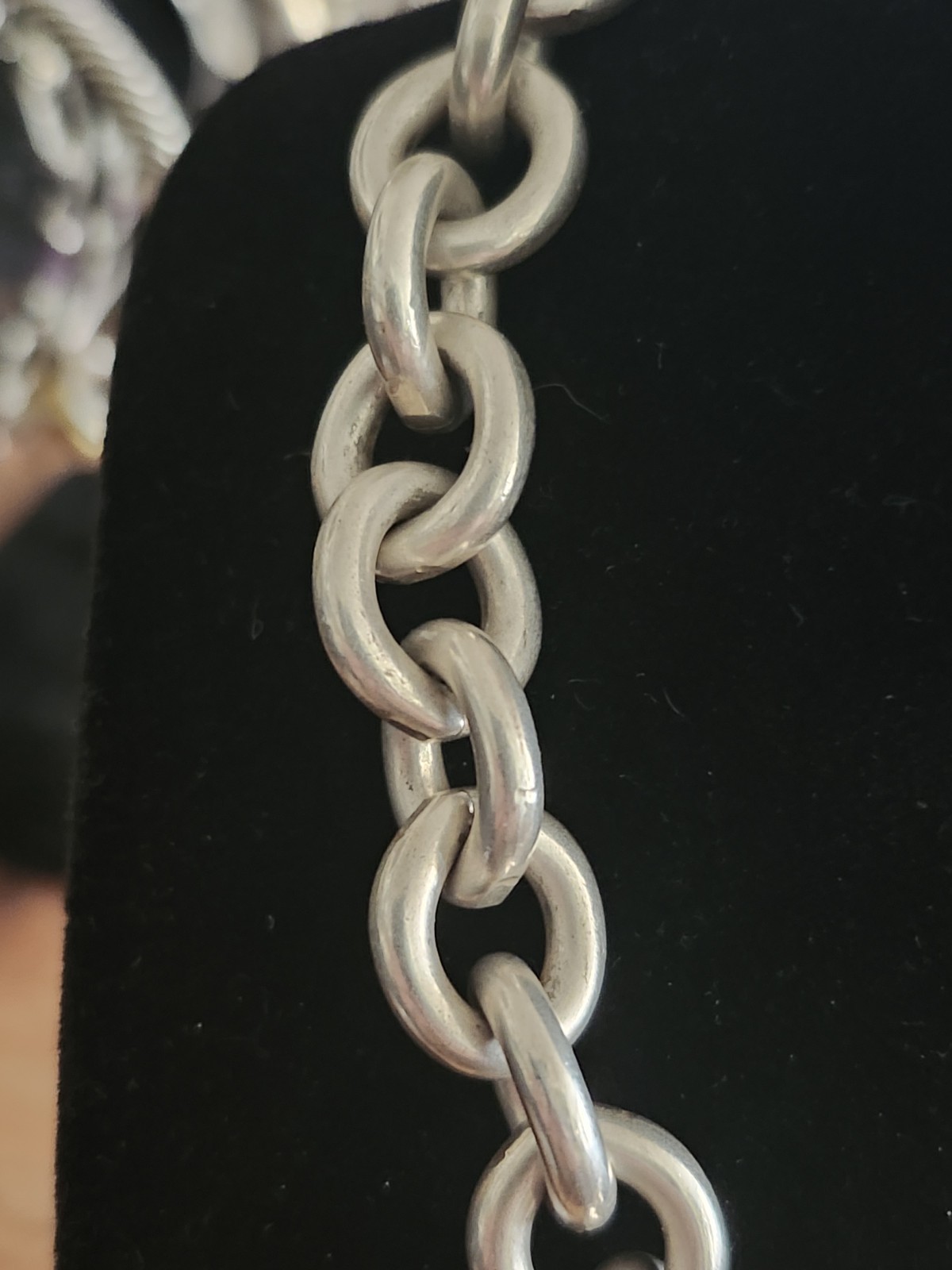 Ralph Lauren Polo Heavy Sterling Rolo Belcher Toggle Choker 16” 135g SIGNED