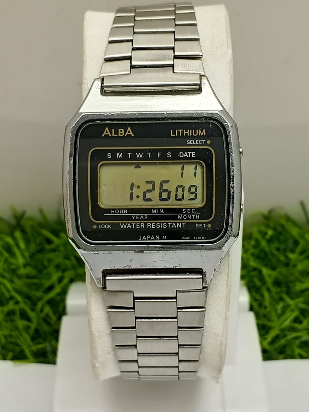 Alba Lithium W401-5050 A0 Quartz Digital Vintage Men’s Watch