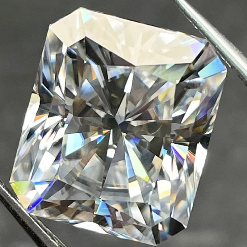 US Full Size Radiant Cut 0.2-10ct Sparkling Moissanite Loose D Color GRA VVS1