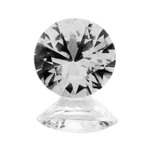 (1.5mm – 15mm) Round AAA Rated Lab Created White Sapphire