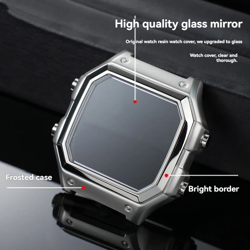 For Casio AE1200 AE1300 Watch Metal Casing DIY Modified AE-1200 Watchband Case