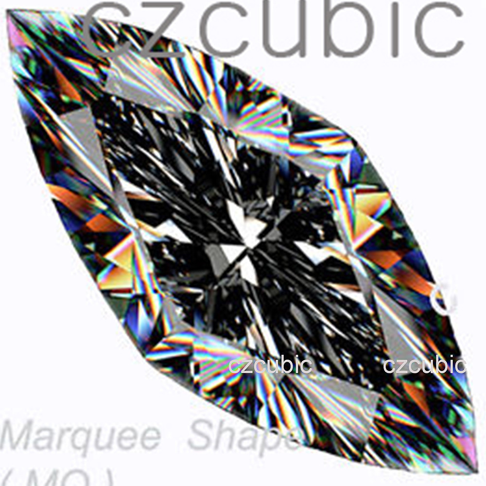 CUBIC ZIRCONIA SUPER QUUALITY MARQUEE ( MQ ) SHAPE 7 STARS CLEAR CZ USA SHIPPER